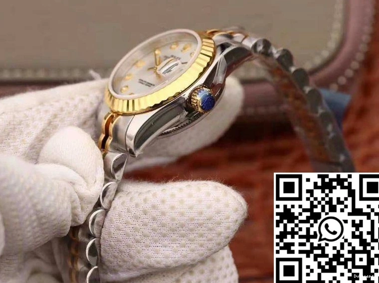 Datejust 18K Dial Lady 28MM Gold Rolex Silver 0206